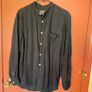 Eddie bauer Button-Up Shirt in washed black linen